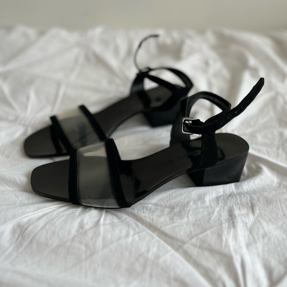 Zara Black Heeled Sandals - Picture 2 of 4